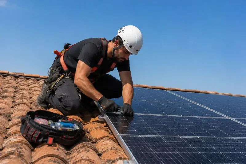 Maintenance et monitoring de panneaux solaires à Villanière